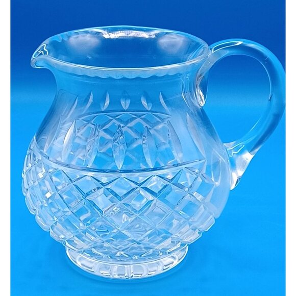 Vintage Waterford Lismore Diamond Cut Crystal Pitcher/Vase 32 Oz 6" Tall Elegant - Picture 10 of 16